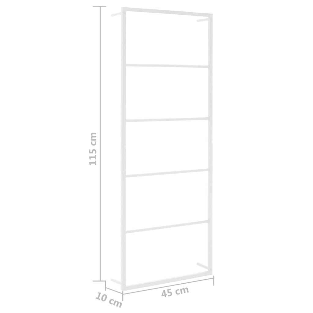 8720286504185_g_en_hd_4 vidaXL Towel Rack White 45x10x115 cm Steel - Image 6