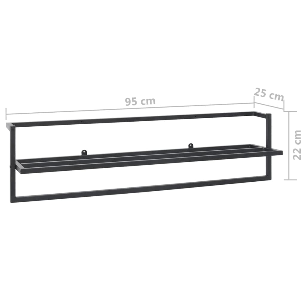 8720286504215_g_en_hd_5 vidaXL Towel Rack Black 95x25x22 cm Iron - Image 7