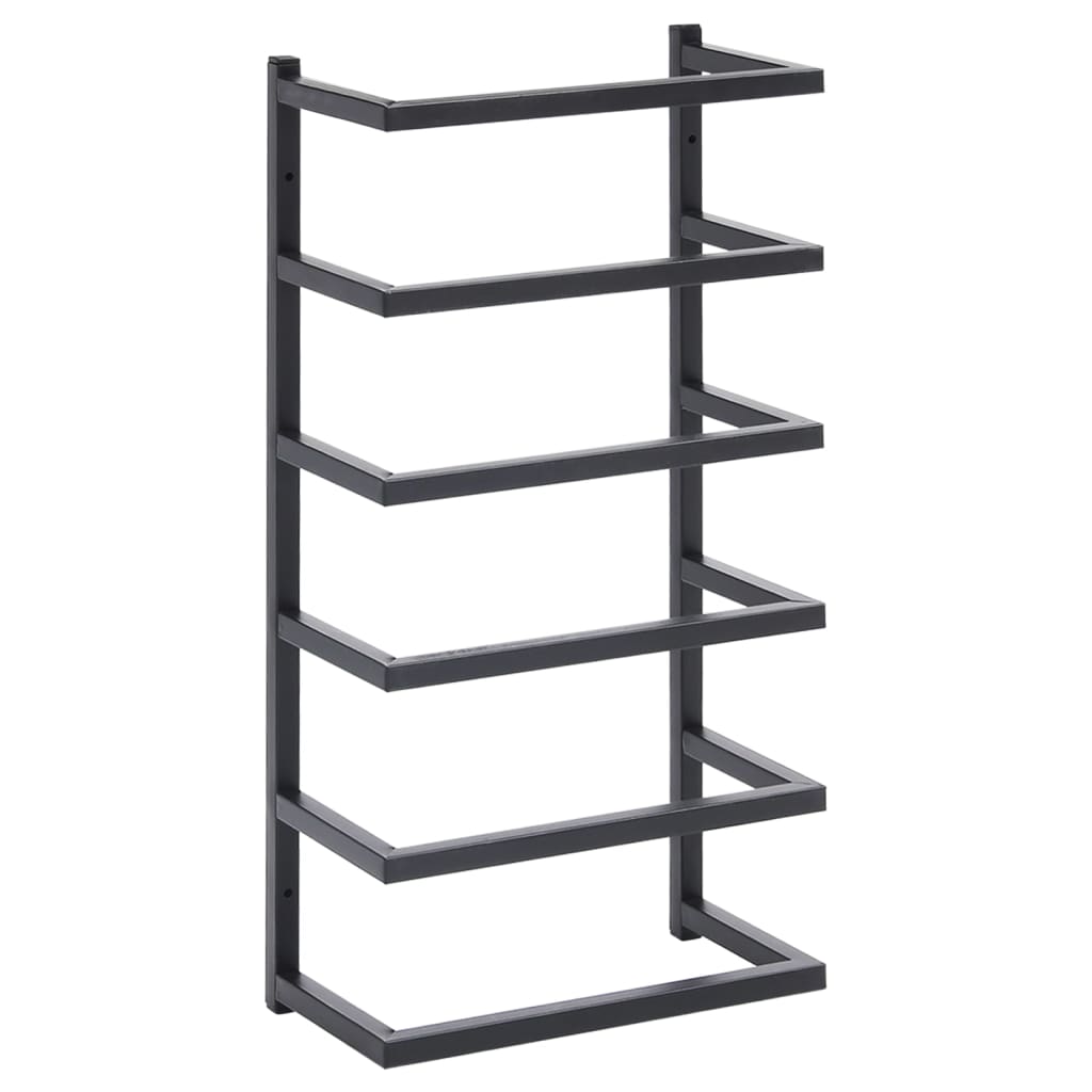 8720286504222_a_en_hd_1 vidaXL Towel Rack Black 24x12x48 cm Steel - Image 2