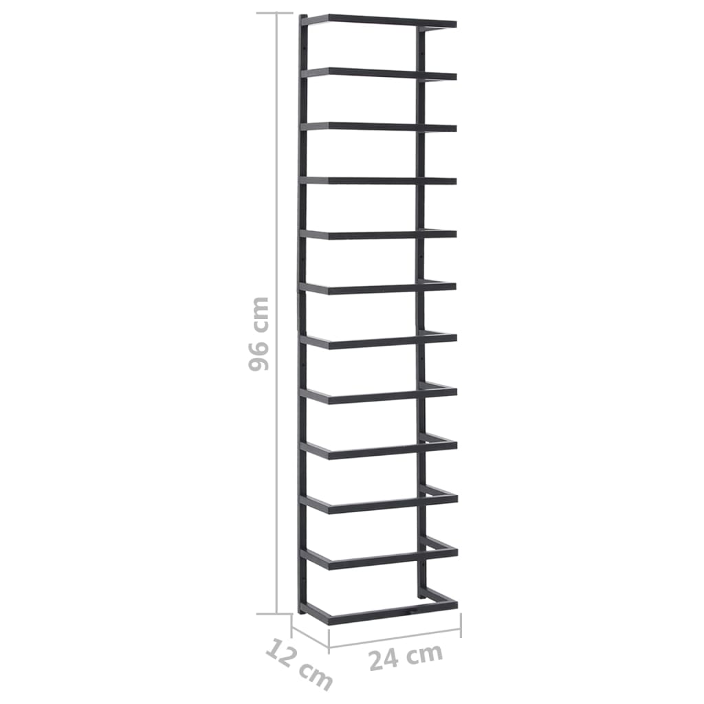 8720286504246_g_en_hd_5 vidaXL Towel Rack Black 24x12x96 cm Steel - Image 7