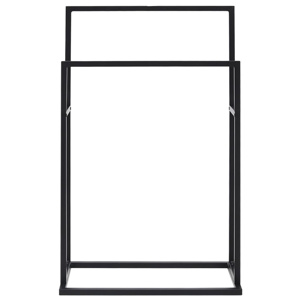 8720286504260_g_en_hd_1 vidaXL Freestanding Towel Rack Black 48x24x78.5 cm Iron - Image 3