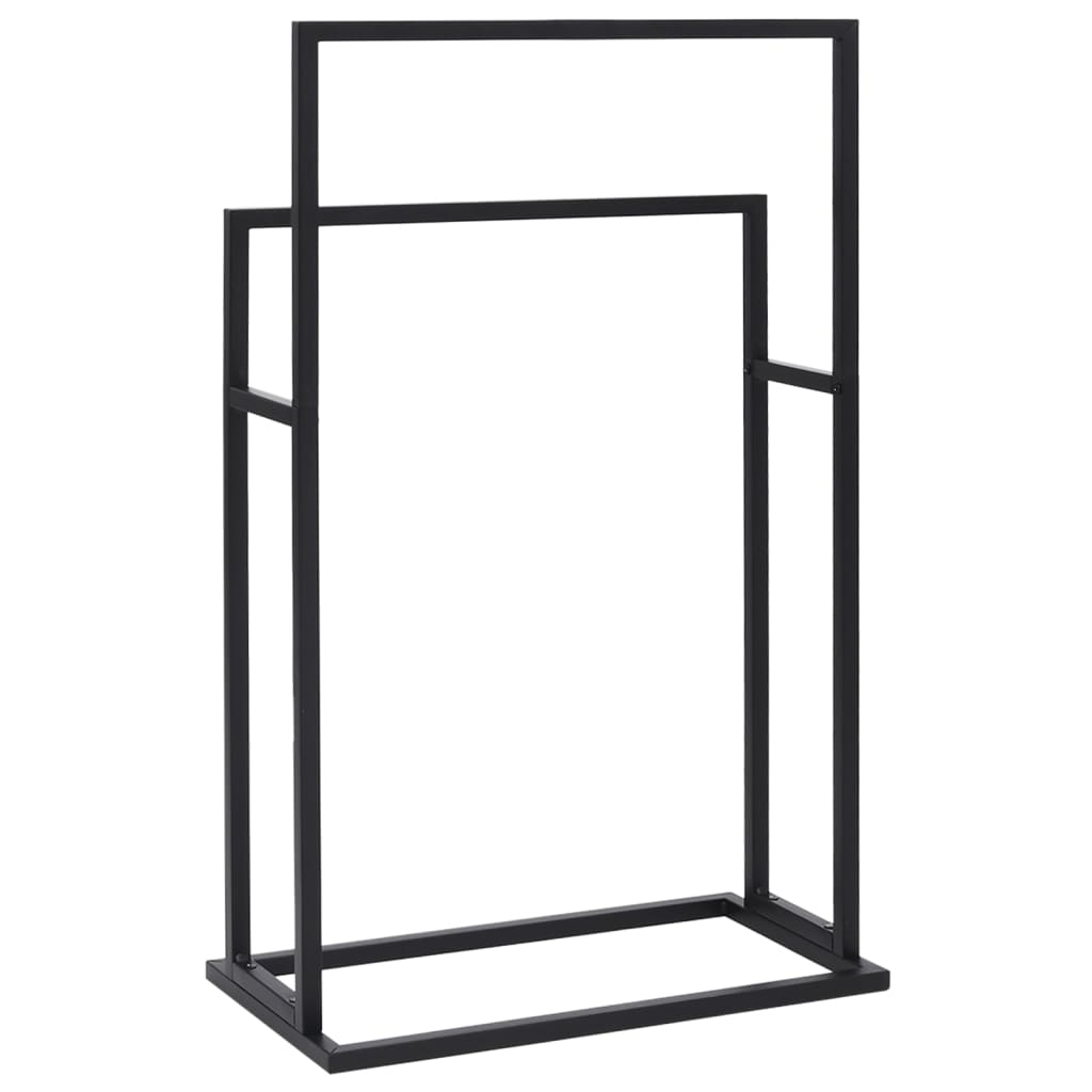 8720286504260_g_en_hd_3 vidaXL Freestanding Towel Rack Black 48x24x78.5 cm Iron - Image 5