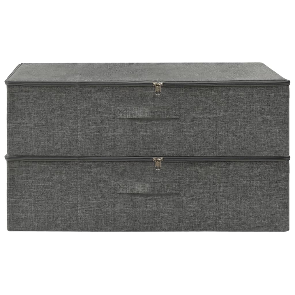 8720286505267_g_en_hd_1 vidaXL Storage Boxes 2 pcs Fabric 70x40x18 cm Anthracite - Image 3