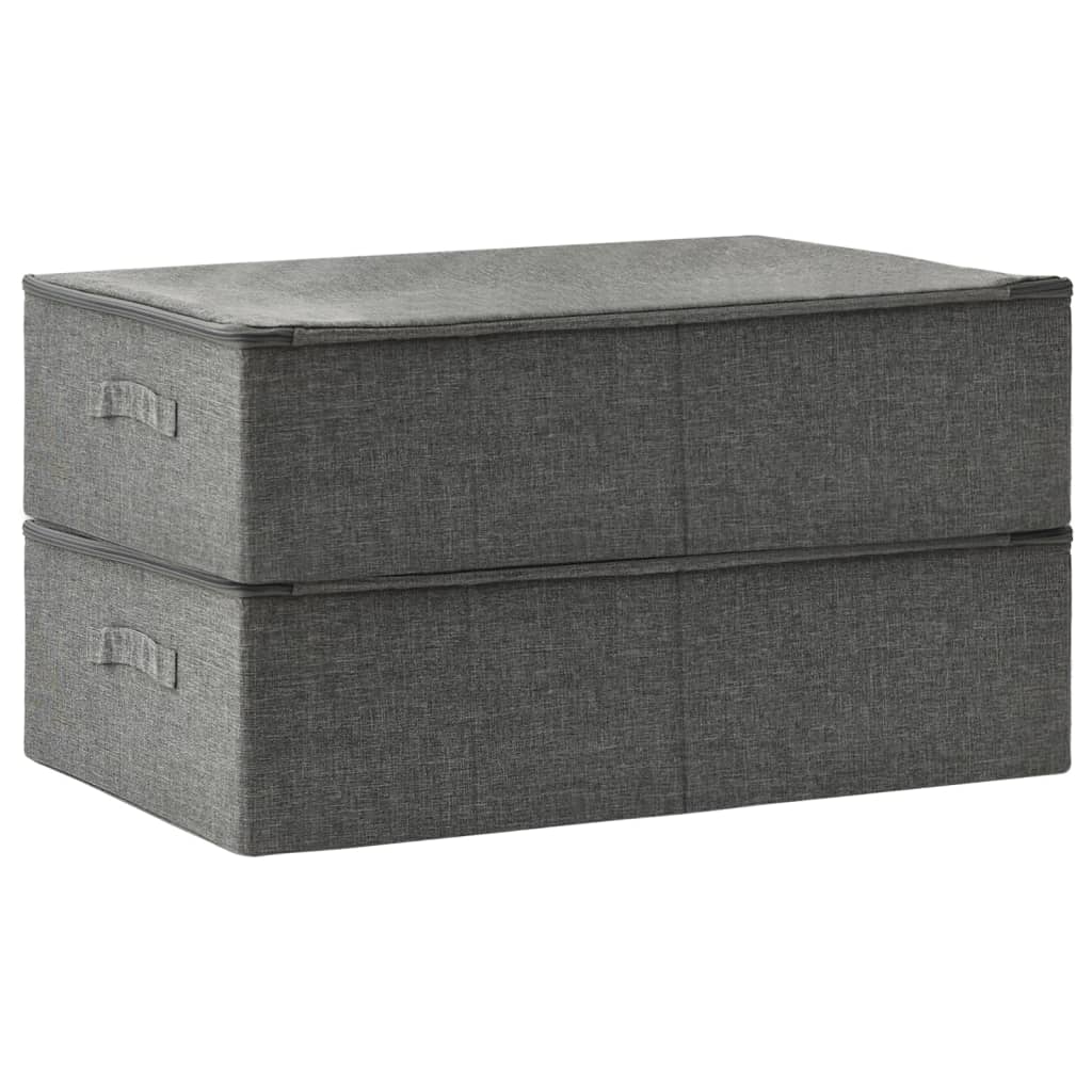 8720286505267_g_en_hd_2 vidaXL Storage Boxes 2 pcs Fabric 70x40x18 cm Anthracite - Image 4