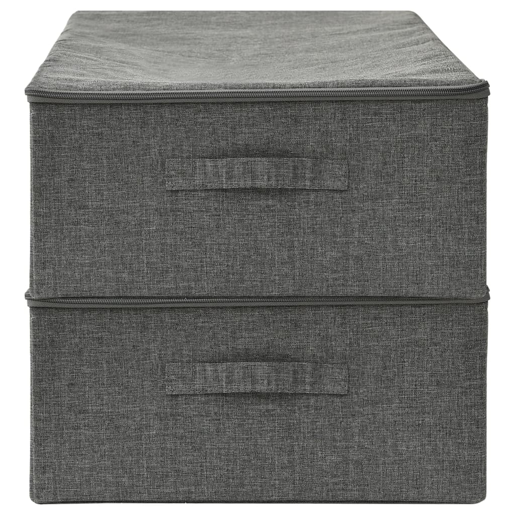 8720286505267_g_en_hd_3 vidaXL Storage Boxes 2 pcs Fabric 70x40x18 cm Anthracite - Image 5