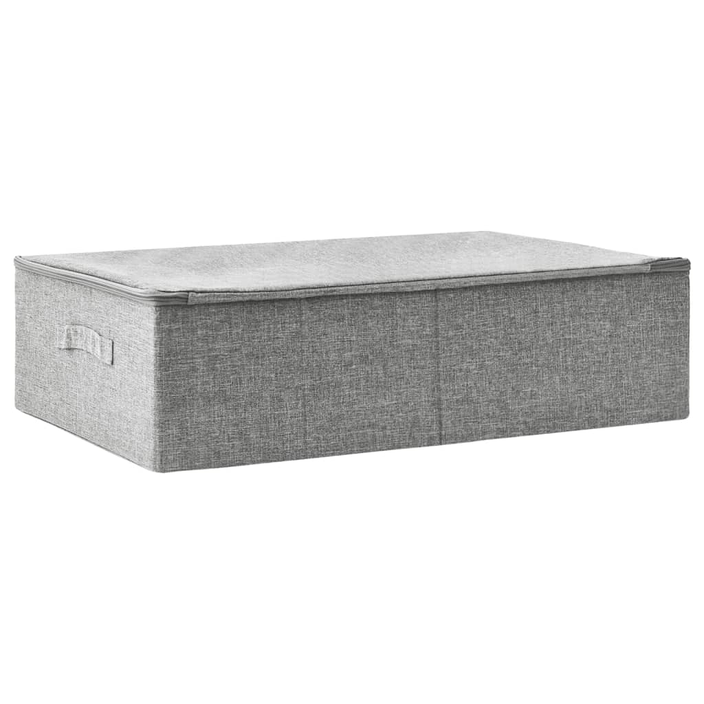 8720286505274_a_en_hd_1 vidaXL Storage Box Fabric 70x40x18 cm Grey - Image 2