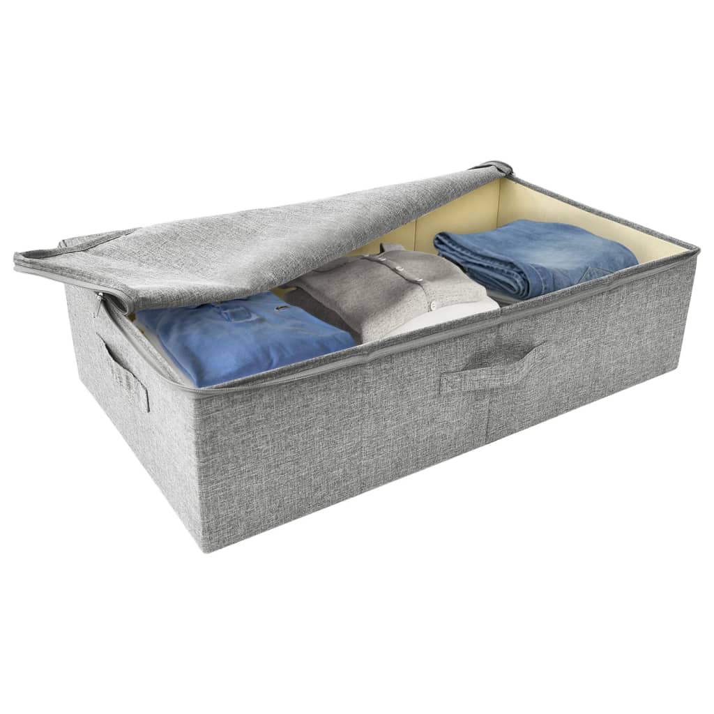 8720286505274_g_en_hd_5 vidaXL Storage Box Fabric 70x40x18 cm Grey - Image 7