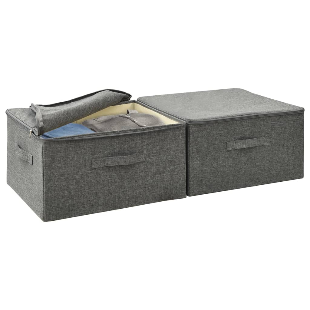 8720286505311_g_en_hd_6 vidaXL Storage Boxes 2 pcs Fabric 43x34x23 cm Anthracite - Image 8