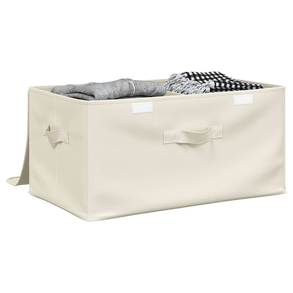 8720286505335_g_en_hd_1 vidaXL Storage Boxes 2 pcs Fabric 43x34x23 cm Cream - Image 3