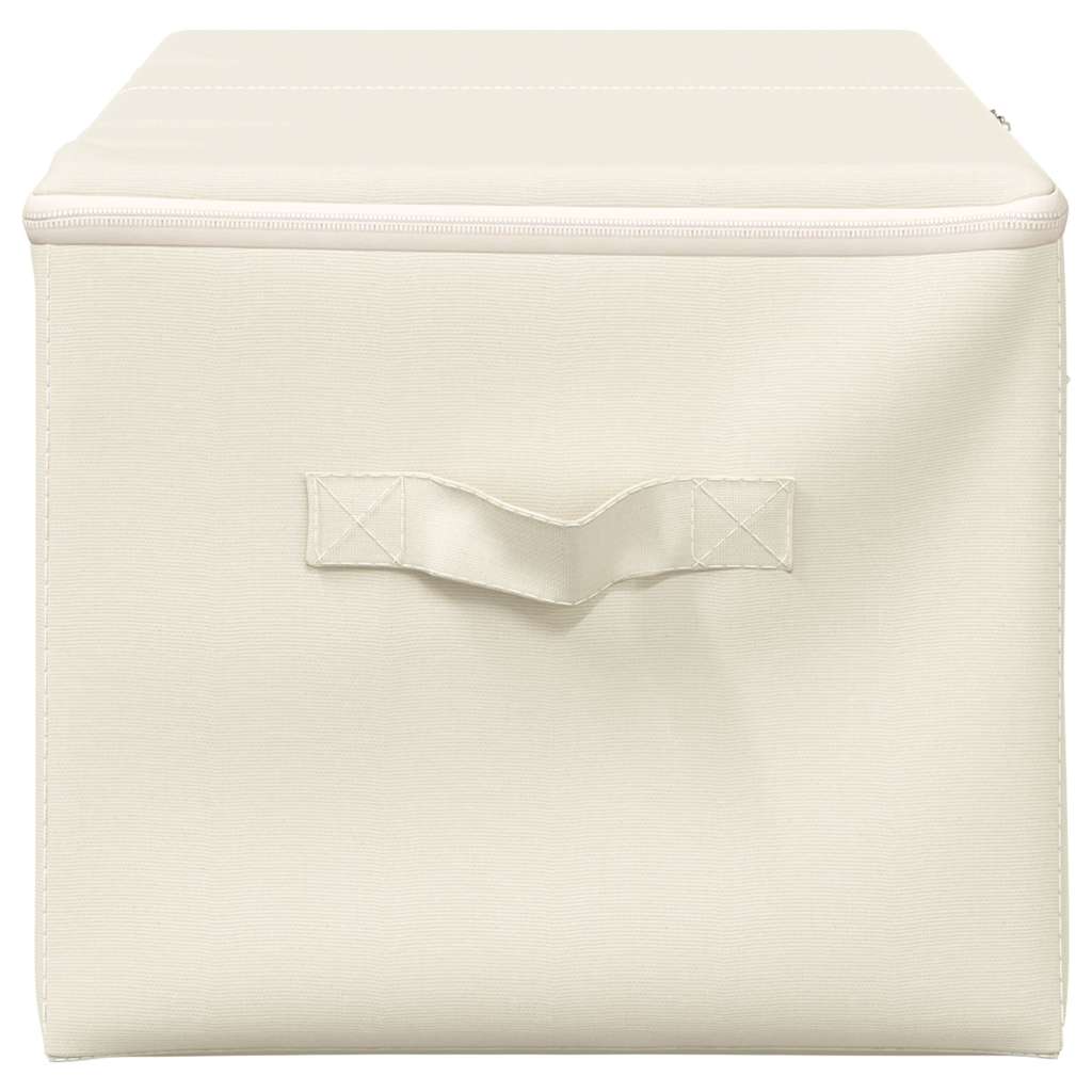 8720286505335_g_en_hd_3 vidaXL Storage Boxes 2 pcs Fabric 43x34x23 cm Cream - Image 5