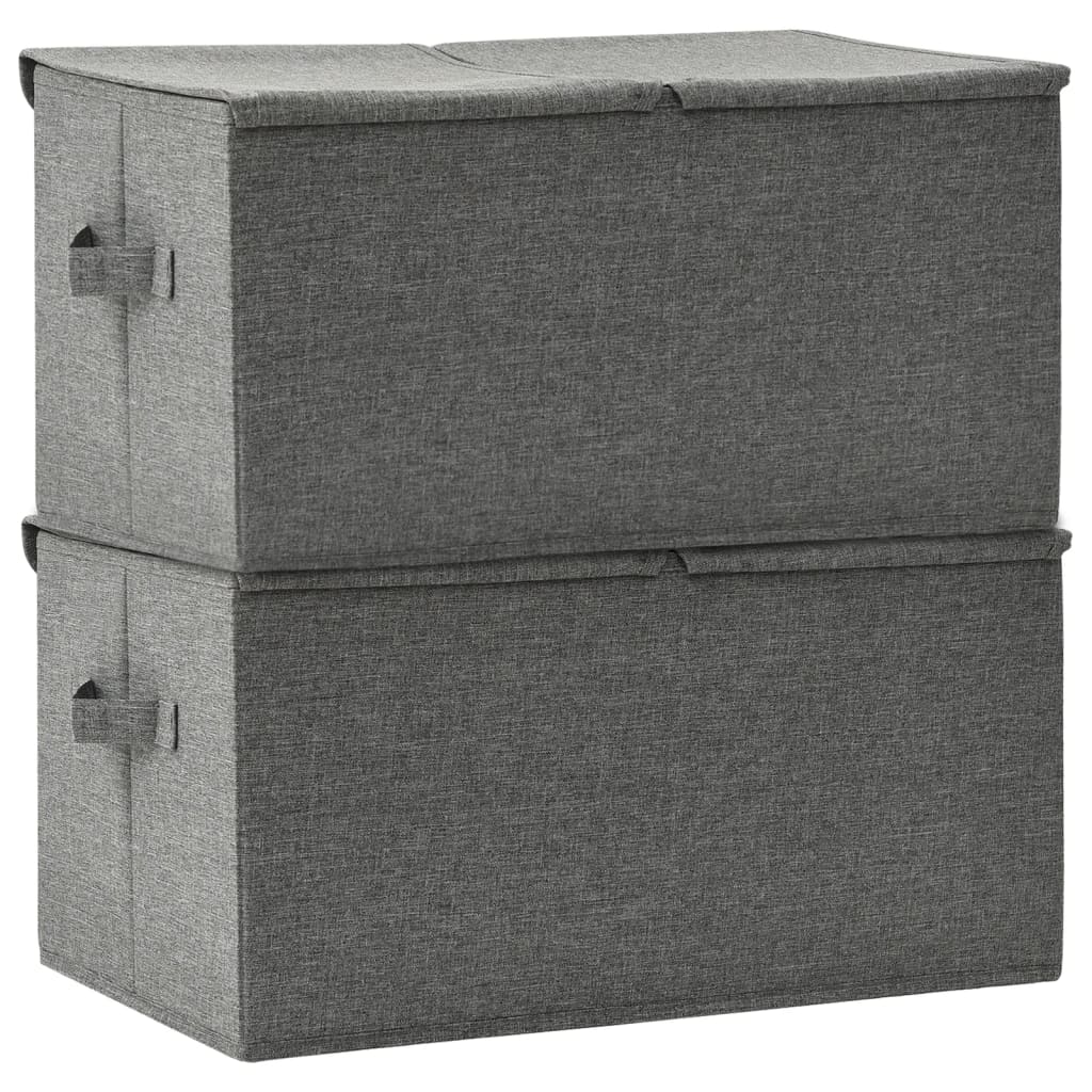 8720286505359_g_en_hd_2 vidaXL Storage Boxes 2 pcs Fabric 50x30x25 cm Anthracite - Image 4