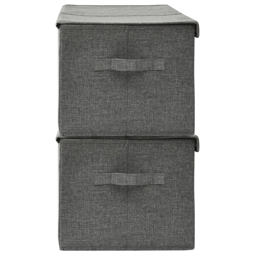 8720286505359_g_en_hd_3 vidaXL Storage Boxes 2 pcs Fabric 50x30x25 cm Anthracite - Image 5