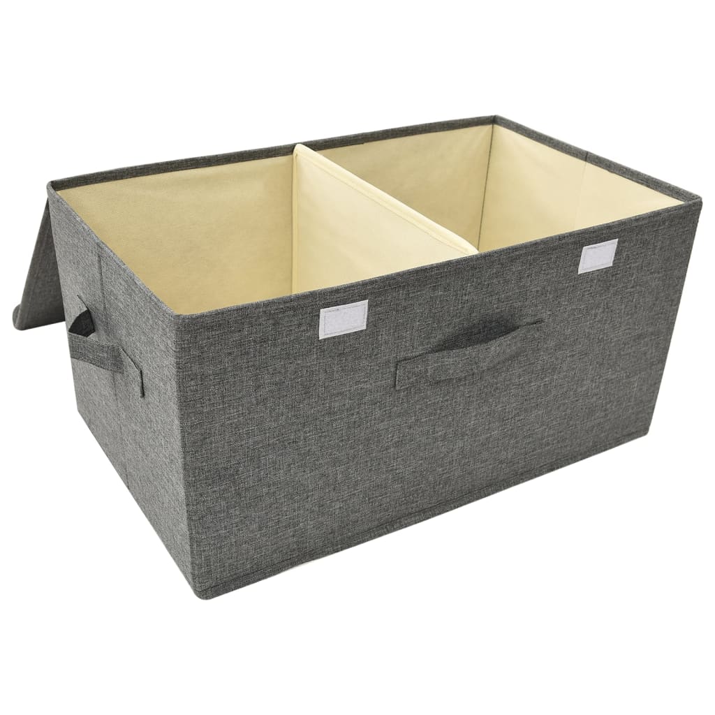 8720286505359_g_en_hd_5 vidaXL Storage Boxes 2 pcs Fabric 50x30x25 cm Anthracite - Image 7