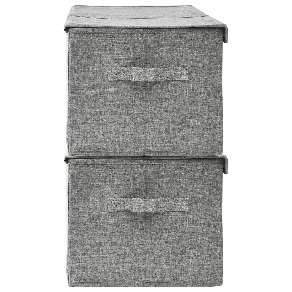 8720286505373_g_en_hd_3 vidaXL Storage Boxes 2 pcs Fabric 50x30x25 cm Grey - Image 5