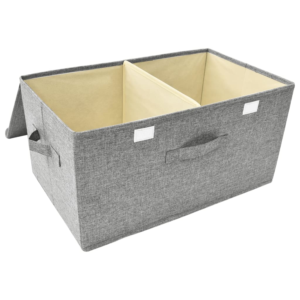 8720286505373_g_en_hd_5 vidaXL Storage Boxes 2 pcs Fabric 50x30x25 cm Grey - Image 7