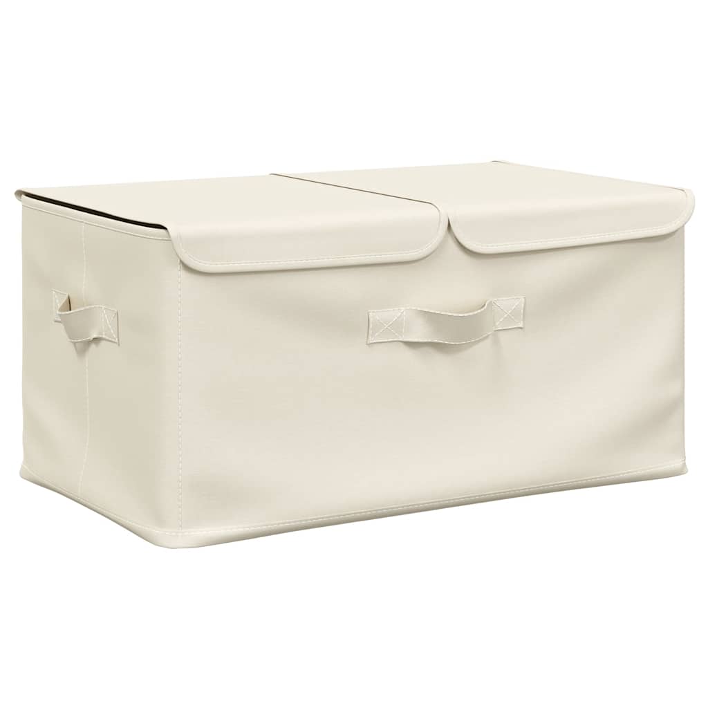 8720286505397_g_en_hd_4 vidaXL Storage Boxes 2 pcs Fabric 50x30x25 cm Cream - Image 6
