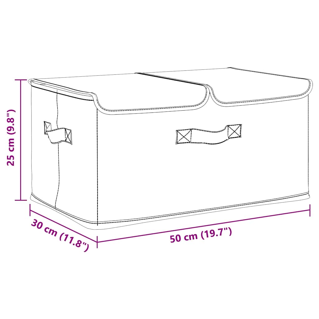 8720286505397_g_en_hd_8 vidaXL Storage Boxes 2 pcs Fabric 50x30x25 cm Cream - Image 10