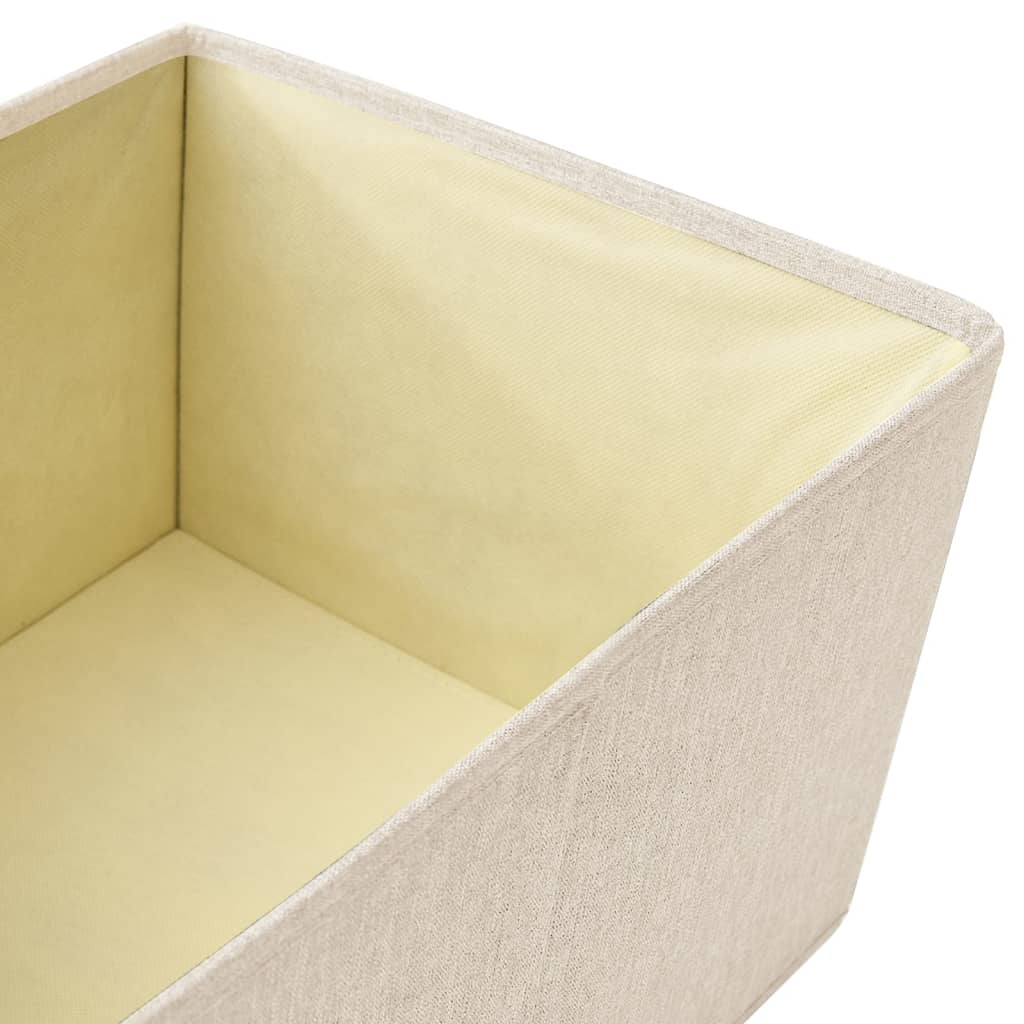 8720286505427_g_en_hd_8 vidaXL Stackable Storage Box Set of 3 Piece Fabric Cream - Image 10