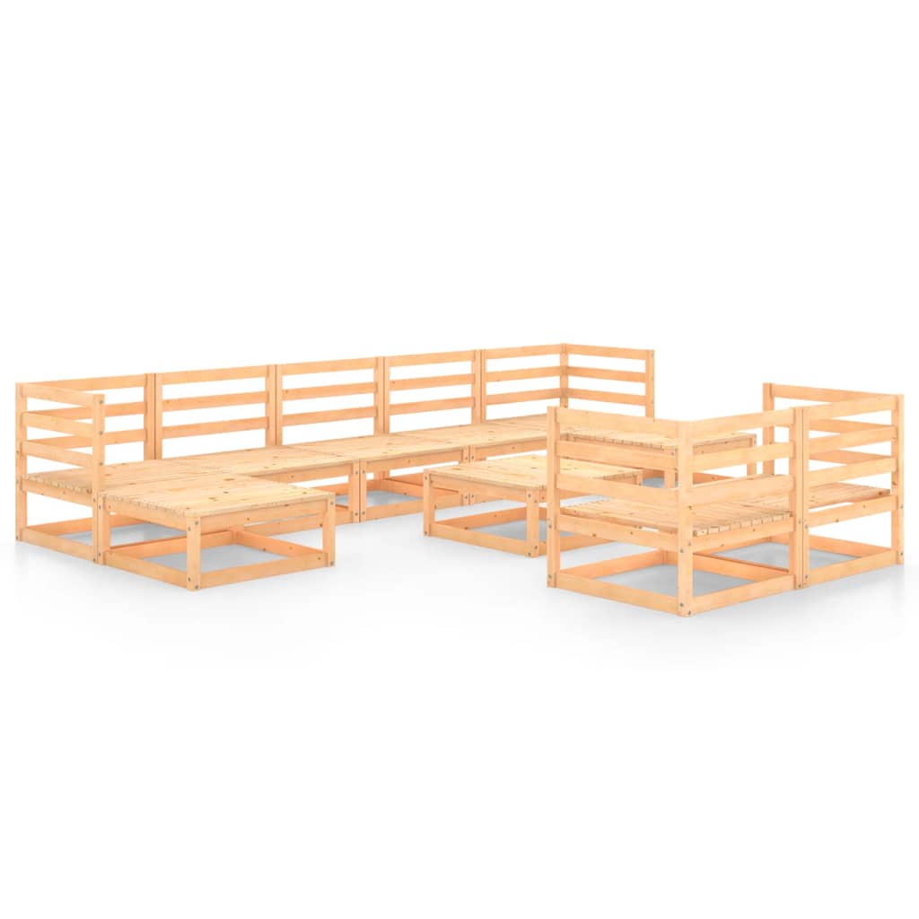 8720286507315_a_en_hd_1 vidaXL 10 Piece Garden Lounge Set Solid Pinewood - Image 2