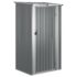 vidaXL Garden Shed Grey 118.5x97x209.5 cm Galvanised Steel - Image 2