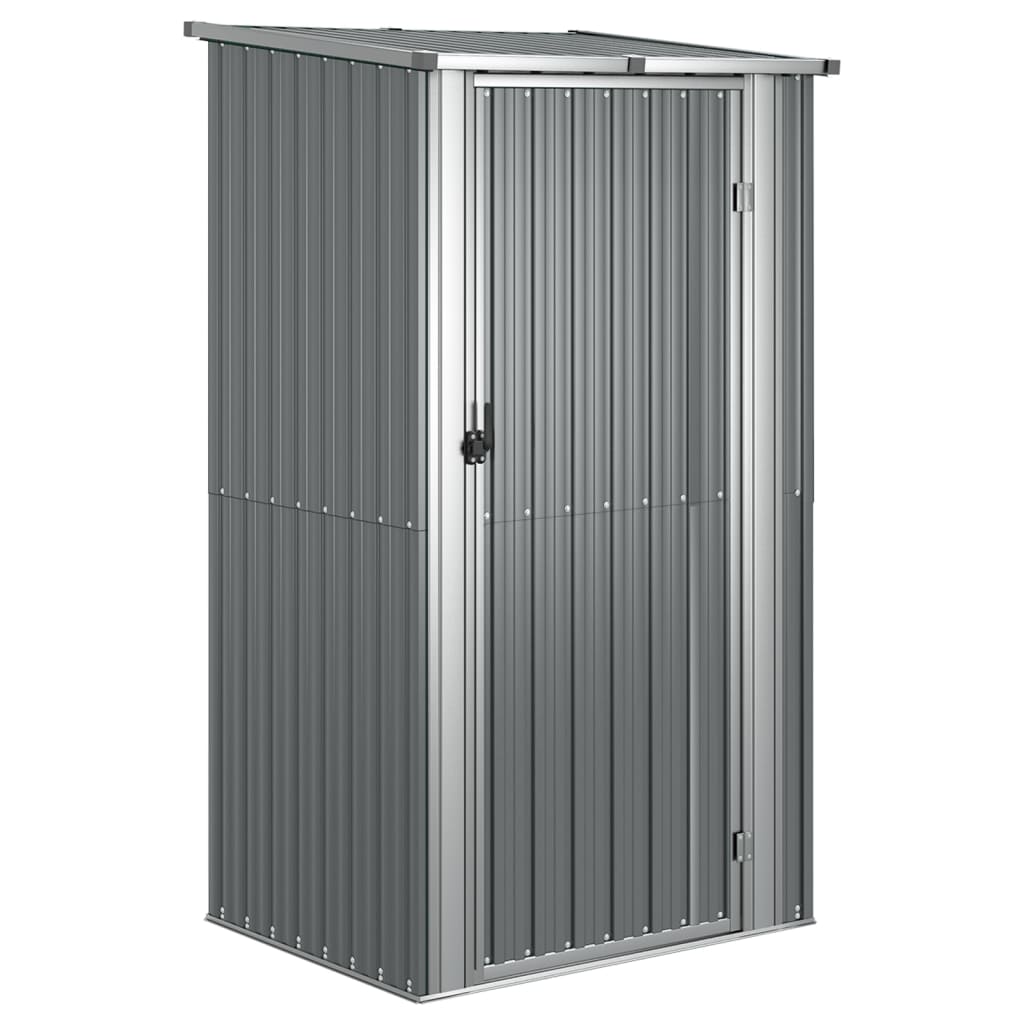 8720286512692_a_en_hd_1 vidaXL Garden Shed Grey 118.5x97x209.5 cm Galvanised Steel - Image 2