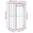 vidaXL Garden Shed Grey 118.5x97x209.5 cm Galvanised Steel - Image 8