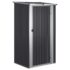 vidaXL Garden Shed Anthracite 118.5x97x209.5 cm Galvanised Steel - Image 2