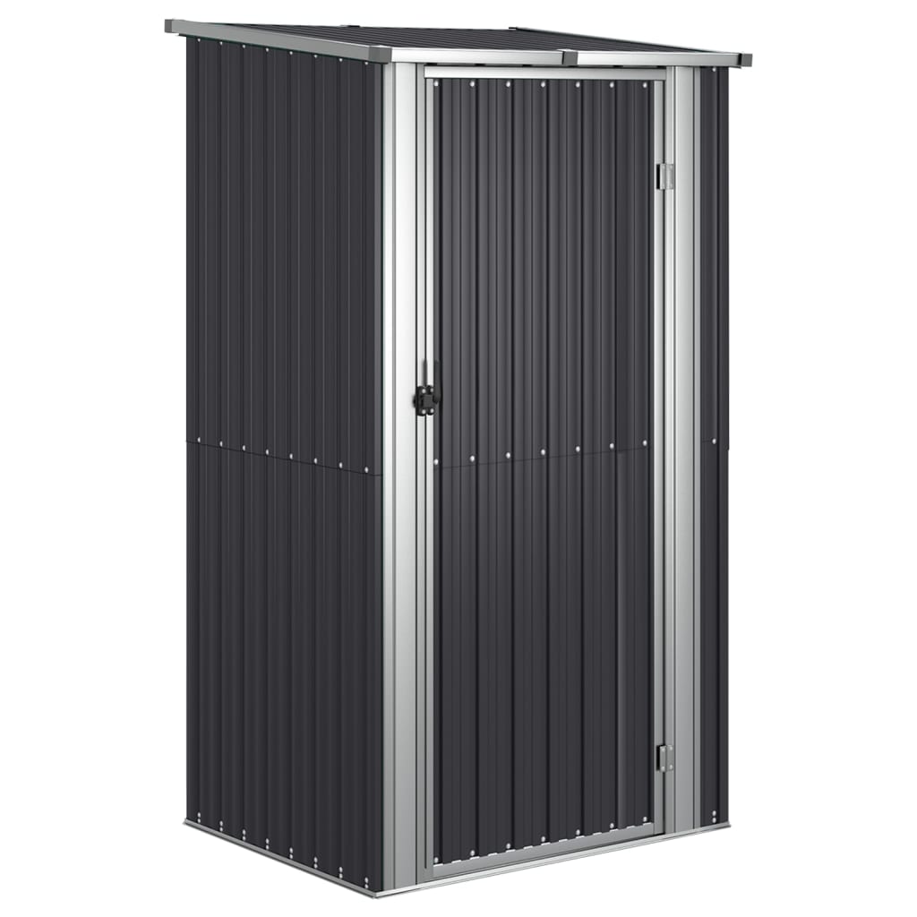 8720286512708_a_en_hd_1 vidaXL Garden Shed Anthracite 118.5x97x209.5 cm Galvanised Steel - Image 2