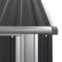 vidaXL Garden Shed Anthracite 118.5x97x209.5 cm Galvanised Steel - Image 7