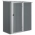 vidaXL Garden Shed Grey 180.5x97x209.5 cm Galvanised Steel - Image 2