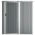 vidaXL Garden Shed Grey 180.5x97x209.5 cm Galvanised Steel - Image 3