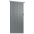 vidaXL Garden Shed Grey 180.5x97x209.5 cm Galvanised Steel - Image 5