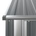 vidaXL Garden Shed Grey 180.5x97x209.5 cm Galvanised Steel - Image 6