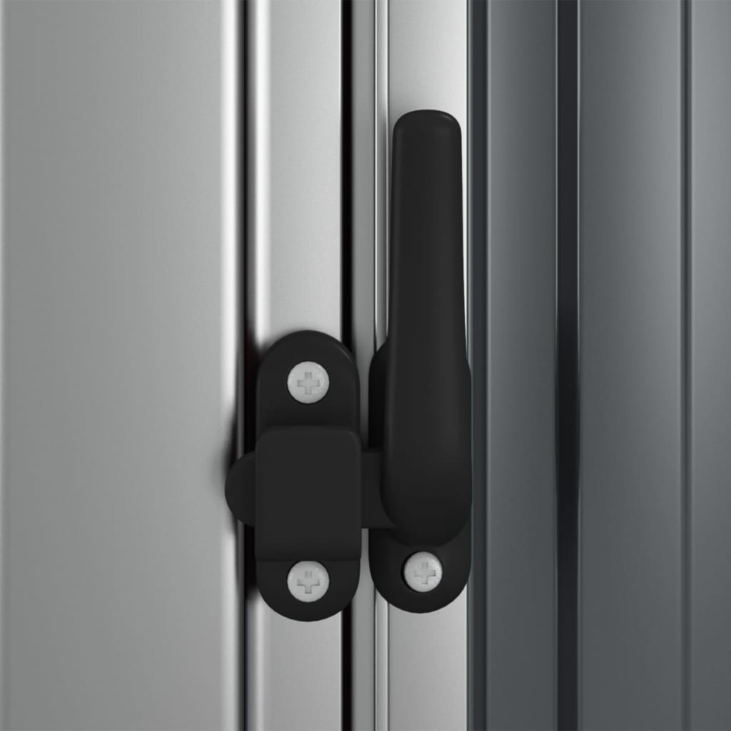 8720286512739_g_en_hd_5 vidaXL Garden Shed Grey 180.5x97x209.5 cm Galvanised Steel - Image 7
