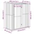 vidaXL Garden Shed Grey 180.5x97x209.5 cm Galvanised Steel - Image 8