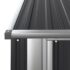 vidaXL Garden Shed Anthracite 180.5x97x209.5 cm Galvanised Steel - Image 5