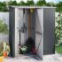 vidaXL Garden Shed Anthracite 180.5x97x209.5 cm Galvanised Steel