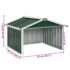 vidaXL Garden Robot Lawnmower Shed 92x97x63 cm Galvanised Steel Green - Image 9