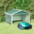 vidaXL Garden Robot Lawnmower Shed 92x97x63 cm Galvanised Steel Green