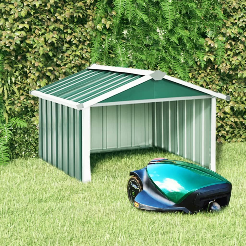 8720286512760_m_en_hd_1 vidaXL Garden Robot Lawnmower Shed 92x97x63 cm Galvanised Steel Green - Image 1