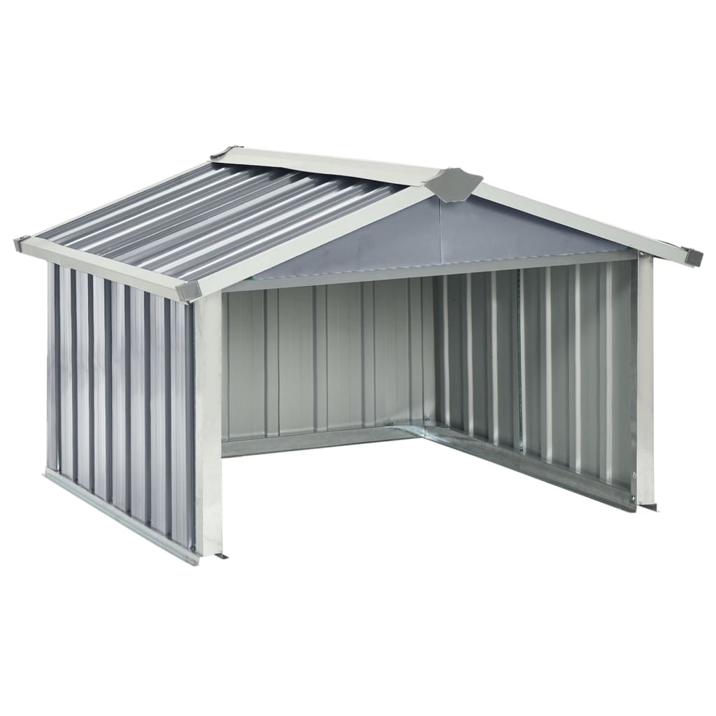 8720286512777_a_en_hd_1 vidaXL Garden Robot Lawnmower Shed 92x97x63 cm Galvanised Steel Grey - Image 2
