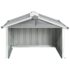 vidaXL Garden Robot Lawnmower Shed 92x97x63 cm Galvanised Steel Grey - Image 3