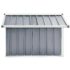 vidaXL Garden Robot Lawnmower Shed 92x97x63 cm Galvanised Steel Grey - Image 4
