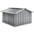 vidaXL Garden Robot Lawnmower Shed 92x97x63 cm Galvanised Steel Grey - Image 5
