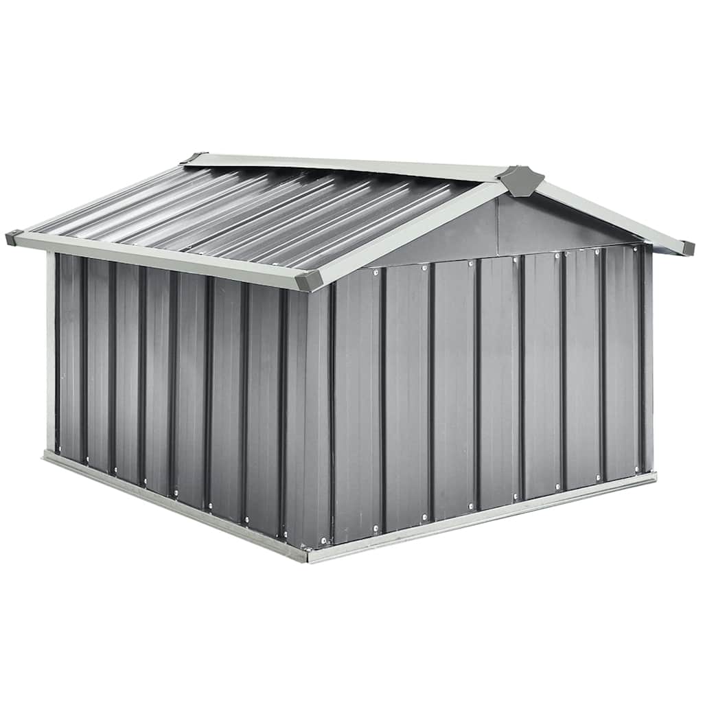 8720286512777_g_en_hd_3 vidaXL Garden Robot Lawnmower Shed 92x97x63 cm Galvanised Steel Grey - Image 5