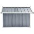 vidaXL Garden Robot Lawnmower Shed 92x97x63 cm Galvanised Steel Grey - Image 6