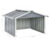 vidaXL Garden Robot Lawnmower Shed 92x97x63 cm Galvanised Steel Grey - Image 9