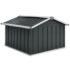 vidaXL Garden Robot Lawnmower Shed 92x97x63 cm Galvanised Steel Anthracite - Image 5