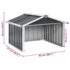 vidaXL Garden Robot Lawnmower Shed 92x97x63 cm Galvanised Steel Anthracite - Image 9