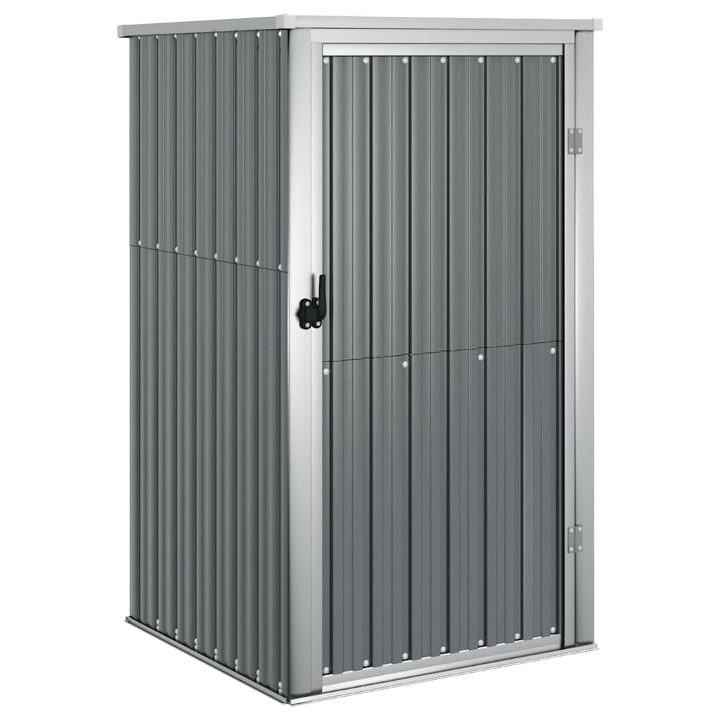 8720286512814_a_en_hd_1 vidaXL Garden Tool Shed Grey 88x89x161 cm Galvanised Steel - Image 2